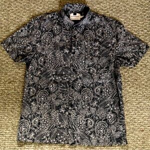 Men’ Short Sleeve Button Down by Topman, Black & White